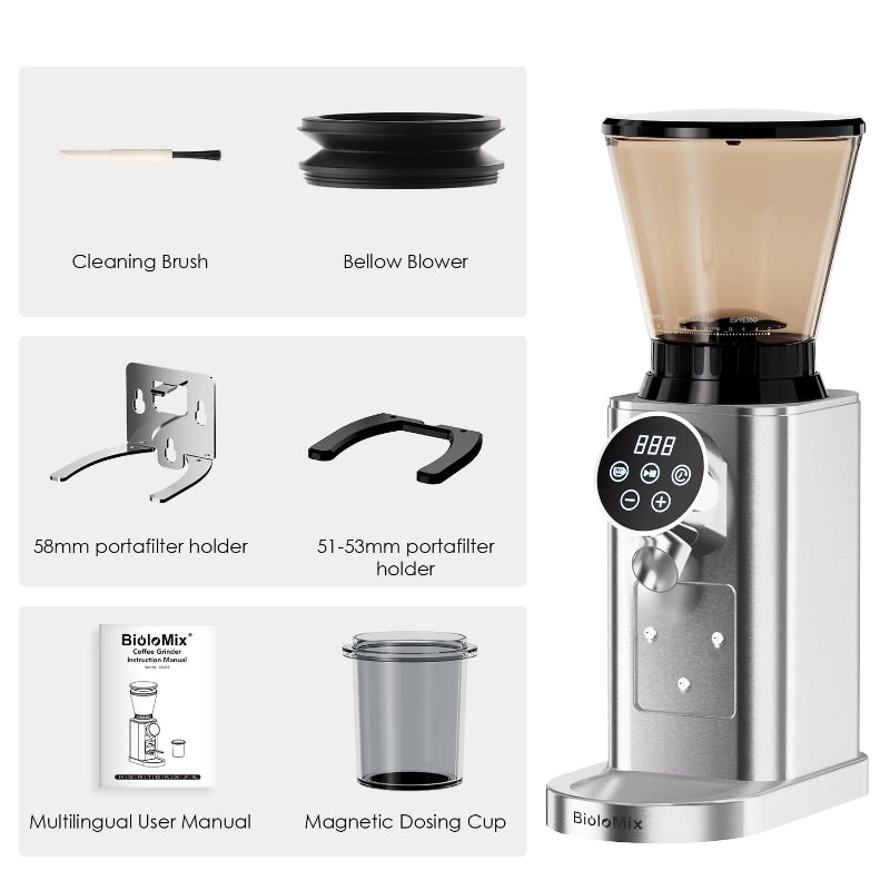 Premium coffee grinder designed for specialty coffee brewing.