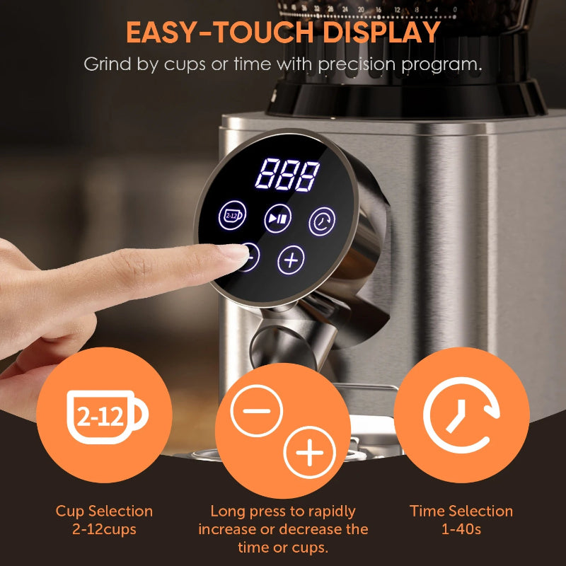 Precision burr coffee grinder for home baristas.