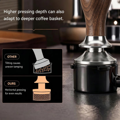 Precision espresso tool designed for consistent tamping.
