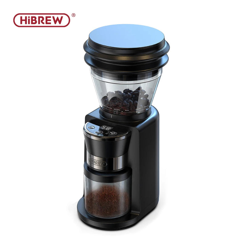 HiBREW G3 automatic burr coffee grinder with 34 grind settings.