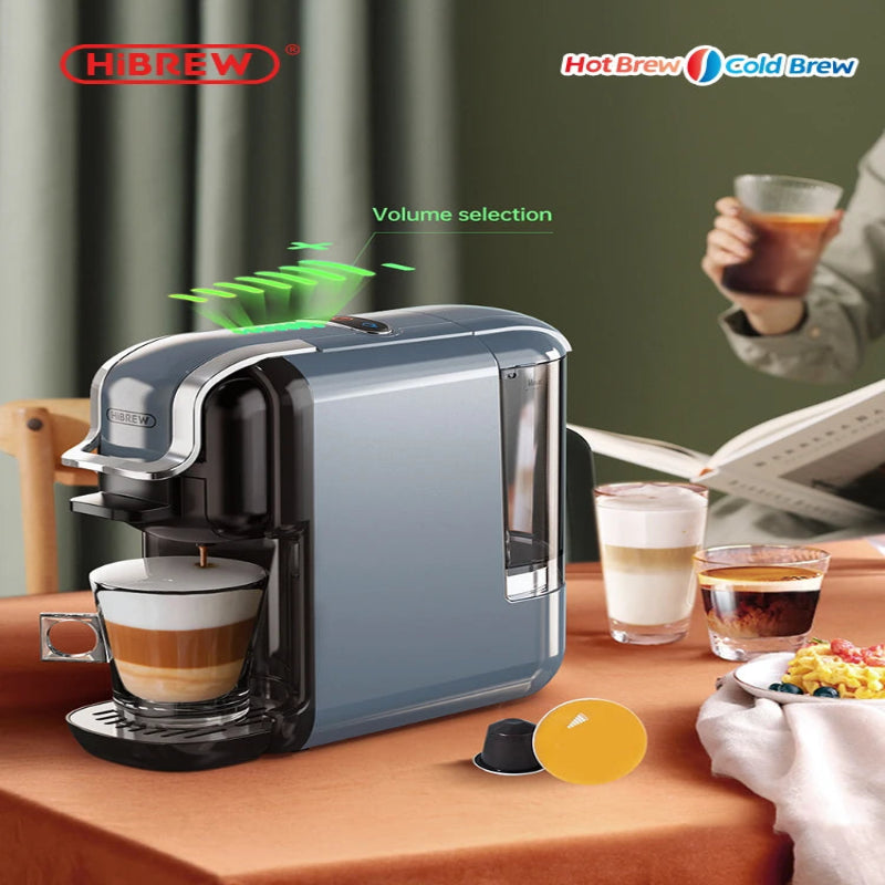 HiBREW H2B 5-in-1 capsule coffee machine for home brewing.