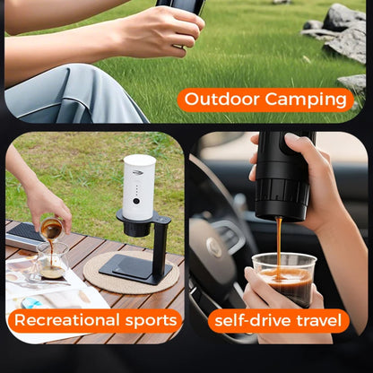IKAPE travel coffee maker for camping and hiking adventures.