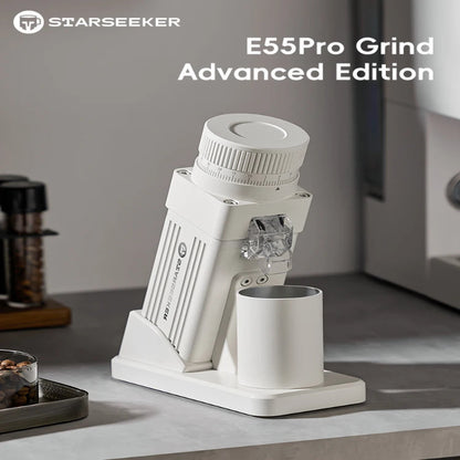 Premium STARSEEKER E55Pro grinder with 55mm titanium conical burr.