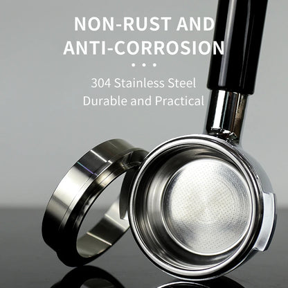 Metallic component with text highlighting non-rust and anti-corrosion properties, featuring 304 stainless steel.