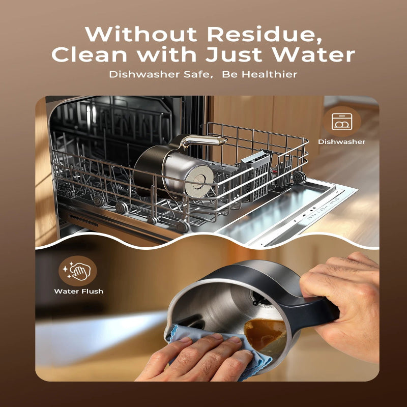 UHOST milk steamer for hot and cold coffee drinks.