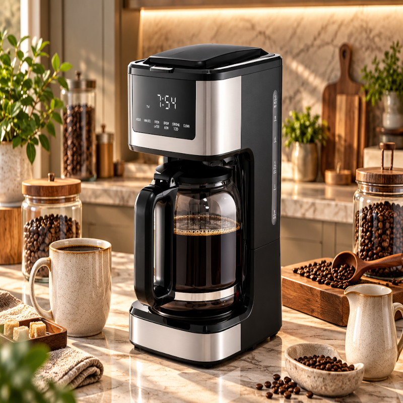 VEVOR coffee maker arranged on a home coffee station