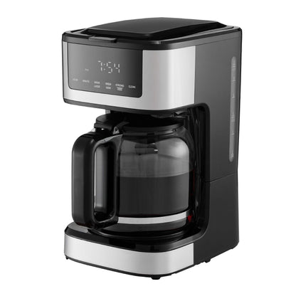  Front view of VEVOR coffee maker with glass carafe