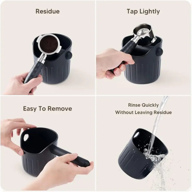 Dispose of used espresso pucks quickly with the iCafilas knock box.