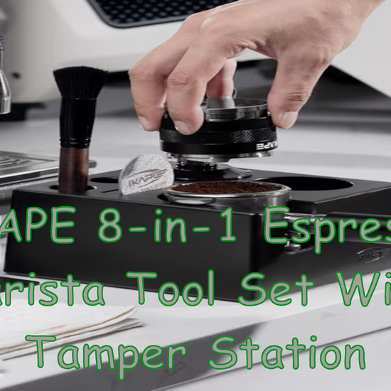 IKAPE 8-in-1 Espresso Barista Tool Set featuring Tamper Station